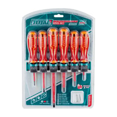 TOTAL TOOLS - Juego de Destornilladores Aislados 6 Piezas Sl y Ph 1000V Thtis566