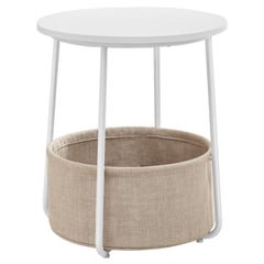 VIRTUAL MUEBLES - Mesa Auxiliar Dirty 45X45X50Cm Blanco