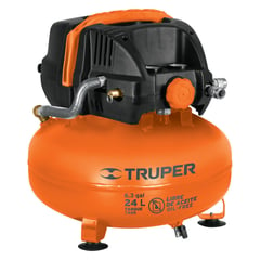 TRUPER - Compresor de Aire 24 L Libre de Aceite 2-2/3 HP