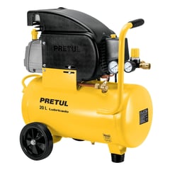 PRETUL - Compresor de Aire 2-1/2 HP de 20 L con Tubos de Cobre