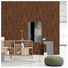 MURESCO - Papel Colgadura Madera Caf Osc Aura 53 cm x 10 m