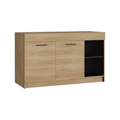 JUST HOME COLLECTION - Barra Cocina Luna RH (2c) Europeo/Wengue 90x150x60.2 cm