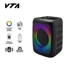 VTA PLUS - Parlante Recargable 25 W Rms Bluetooth Fm Luces