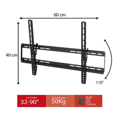 ELECTRIC LINE - Soporte Tv Ajustable + Nivelador 32" a 90" Pm 50kg