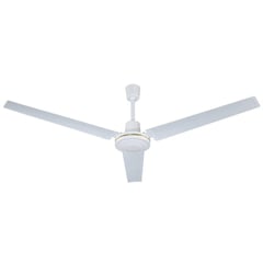 DESIGNER - Ventilador Industrial de Techo de 142cm de Diámetro Color Blanco de 6 Velocidades con Control de Pared