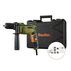 BAUKER - Set Taladro Percutor 13 650w Con 50 Accesorios