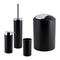 JUST HOME COLLECTION - Set Baño 4 Piezas Modern Negro