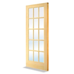 HOLZTEK - Puerta Pino Panel 15 Vidrios 81x203