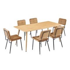 JUST HOME COLLECTION - Set Comedor Karomi 1me 6sillas