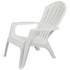 JUST HOME COLLECTION - Silla Plastica con Brazos Playera Paradise Blanco