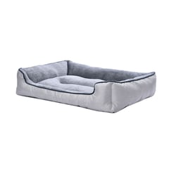 PETIZOOS - Cama Perro Talla L 90X68 cm Beige Gris