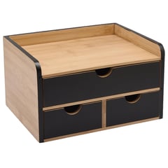 JUST HOME COLLECTION - Caja Organizadora Bambu 23.5x18x13.5 cm