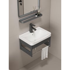 SENSI DACQUA - Combo de Baño Mueble con Lavamanos Espejo y Repisa