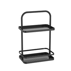 JUST HOME COLLECTION - Organizador de Ducha 2 Niveles 26x17x40.3 cm Negro