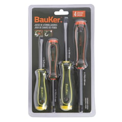 BAUKER - Set Atornilladores 4 Piezas