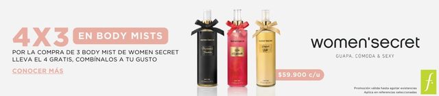 4x3 body mists women secret